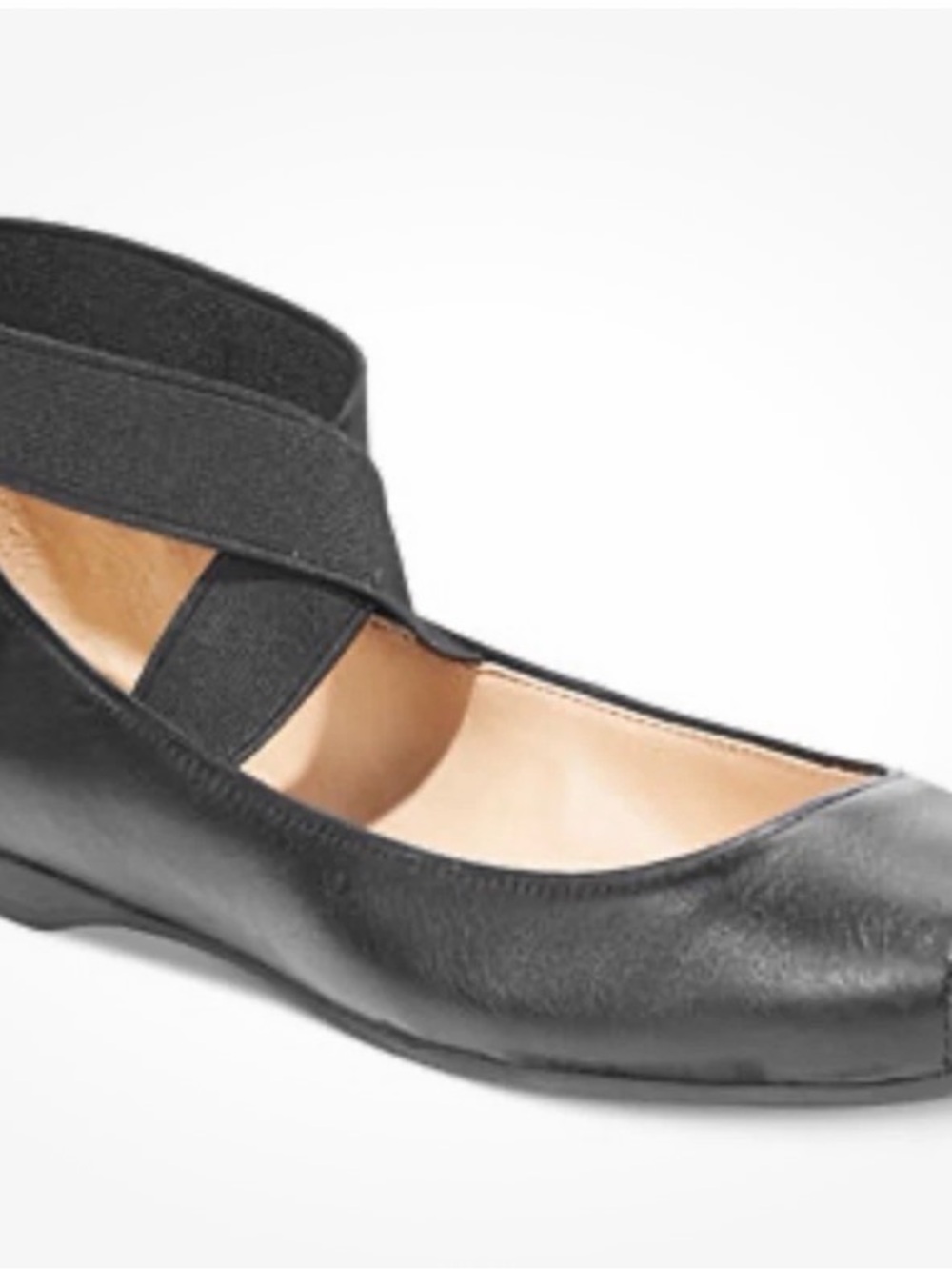 Jessica Simpson Mandalay Classic Black Ballet Flat with Cross-Strap - SALE